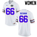 Women's Florida Gators #66 Nick Buchanan NCAA Nike White Authentic Stitched College Football Jersey UNJ1562ED